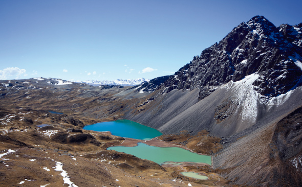 Ausangate, lagunas y montañas