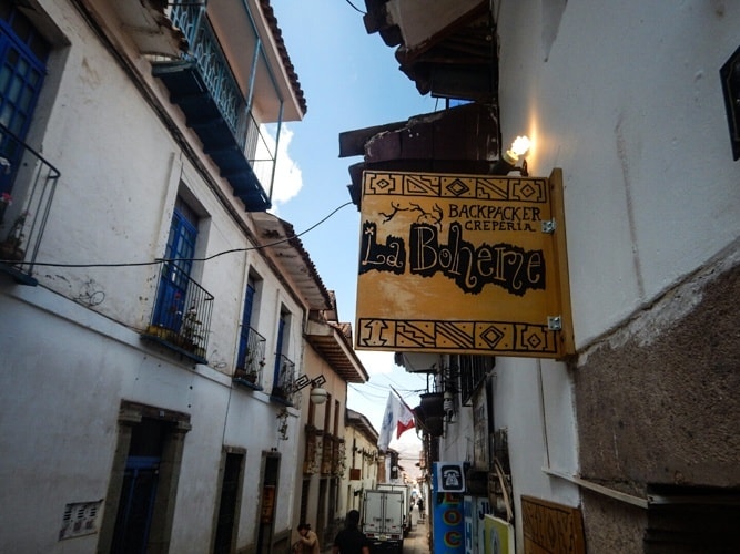 La Boheme food in cusco