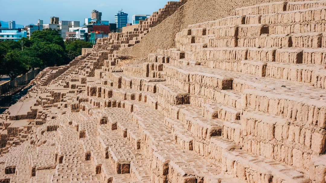 Huaca Pucllana ruins in Lima