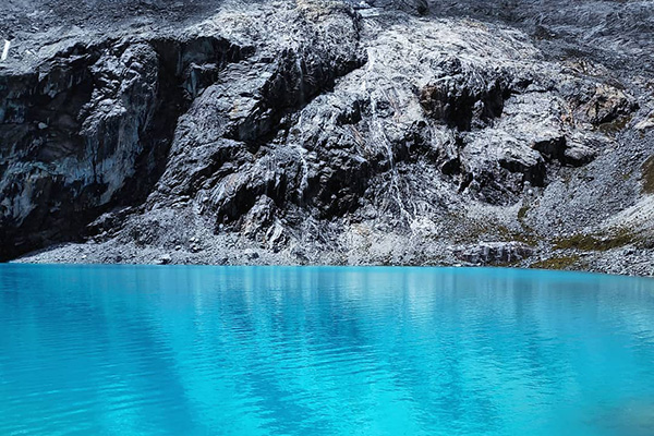 laguna 69, mountain lake in peru