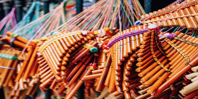 souvenirs de peru - instrumentos 