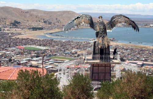 Lago Titicaca - observatório em Copacabana