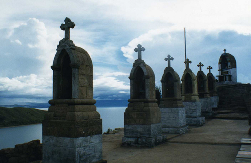 Lake Titicaca - Estação da Cruz em Copacabana