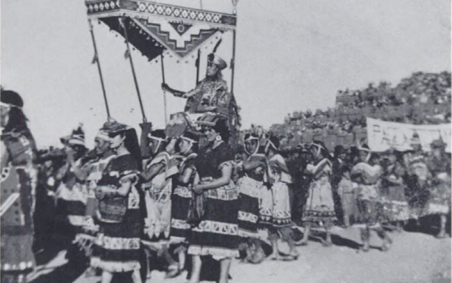 Inti Raymi History - Inti Raymi being carried in 1944