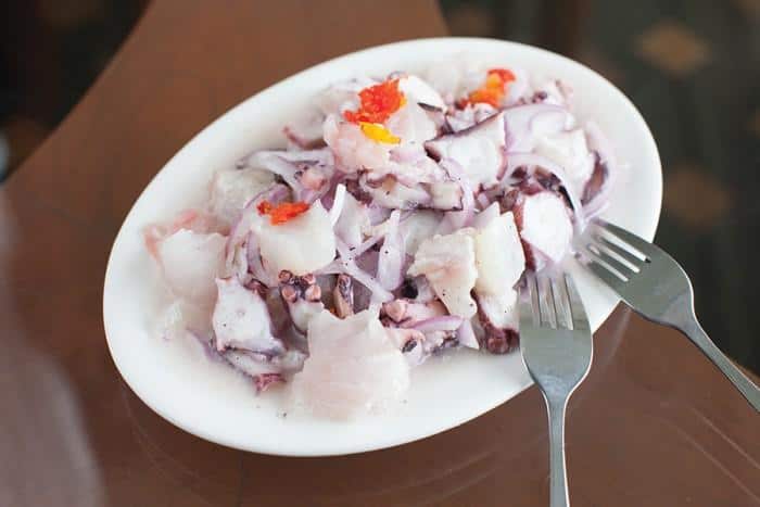 Ceviche de polvo em Wong - Melhor Ceviche em Lima